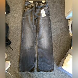 NWT Zara Black Denim flare Jeans